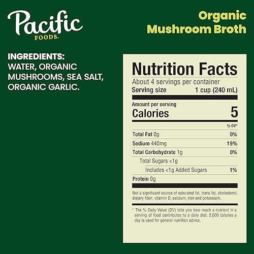 Miniatura 3 de Pacific Foods Caldo de hongos orgánicos, caja de 32 onzas (paquete de 2)