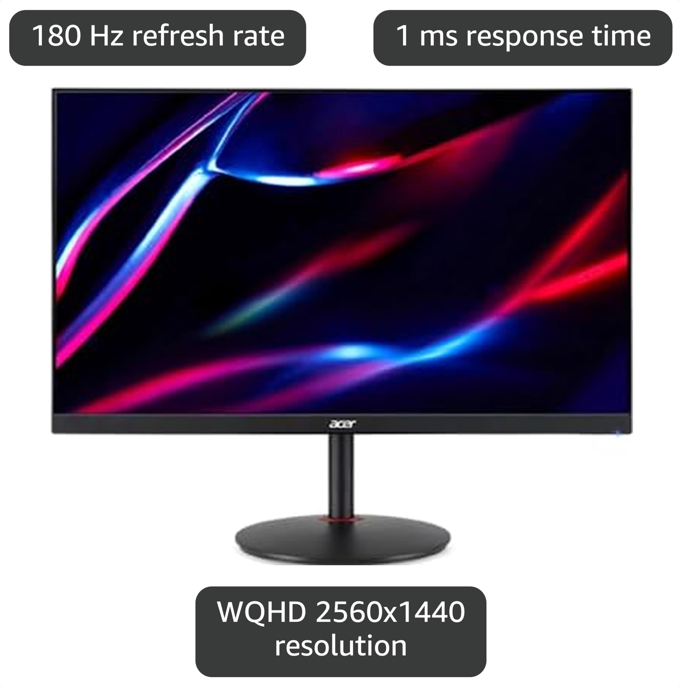 Acer 180Hzモニター Amazon.com: Acer Nitro 27-inch IPS Gaming Monitor 180Hz WQHD