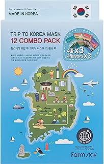 FARMSTAY Trip To Korea - Paquete de 12 mascar...