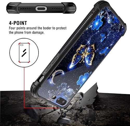 Miniatura 4 de TnXee Funda compatible con iPhone 8, funda de rosa fantasía para iPhone SE 2020, funda para niñas y mujeres, diseño de patrón para iPhone 78SE2,