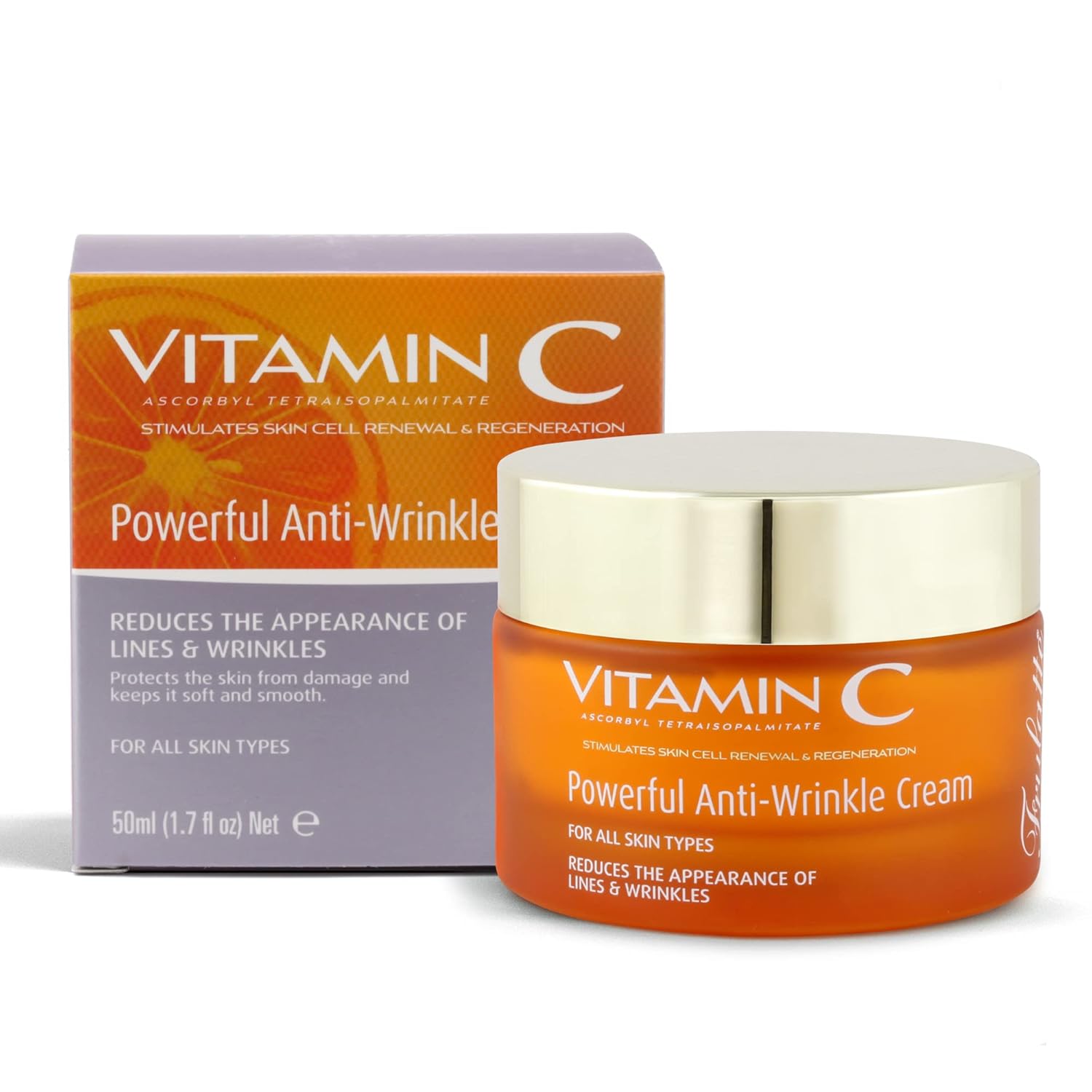 Frulatte Vitamin C Anti Wrinkle Cream for Face Daily Anti Aging Face Cream with