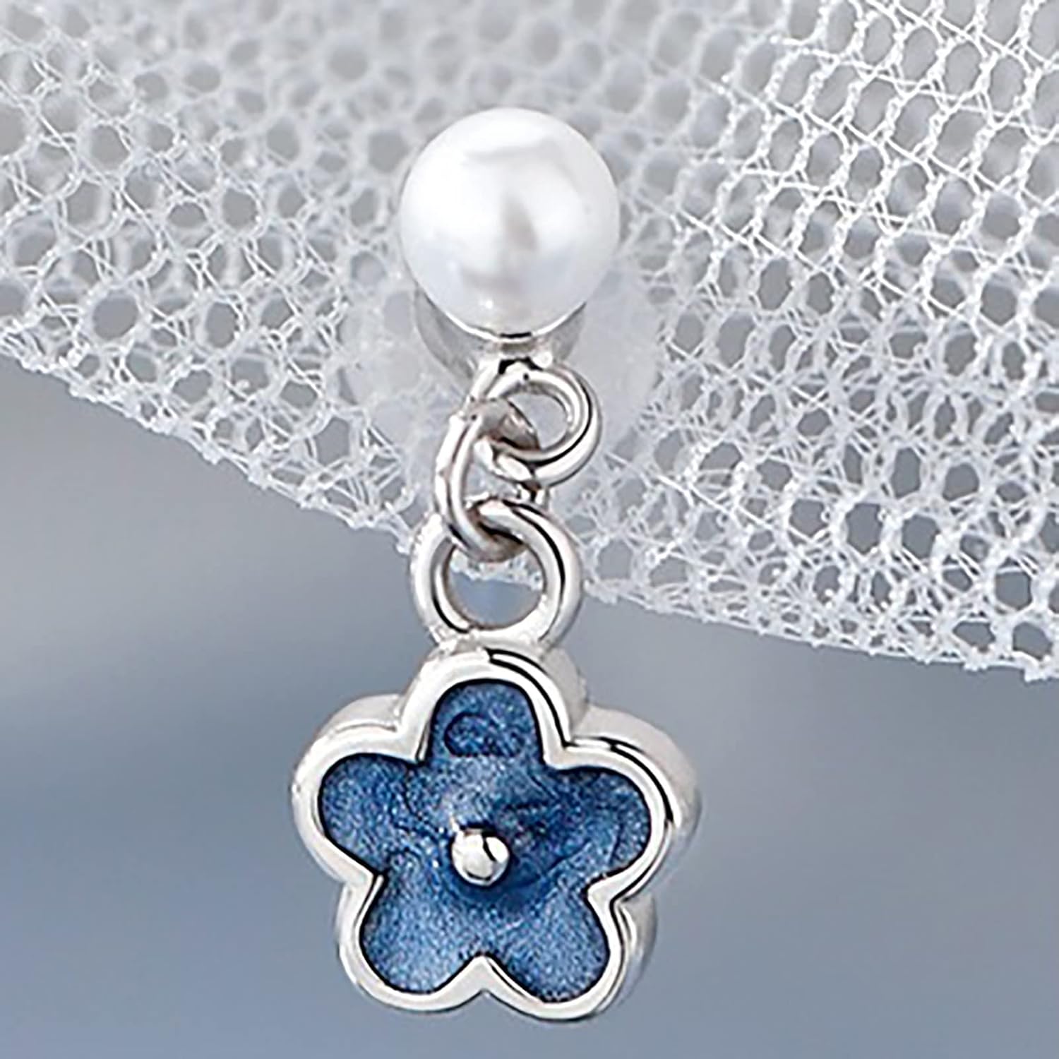 Blue Flower Earrings for Teen Girls Minimalist Piercing Studs Trendy Earrings Earrings Sets for Multiple Piercings Earring Pack Earrings