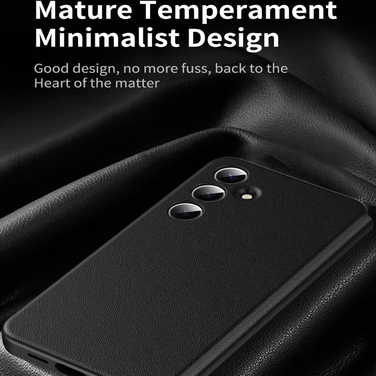 Flip Custodia per Samsung Galaxy S25 Ultra/S25 Plus/S25, Smart Specchio View Telefono Caso con Schede Slot Antiurto Pelle Copertura,Nero,S25 Ultra