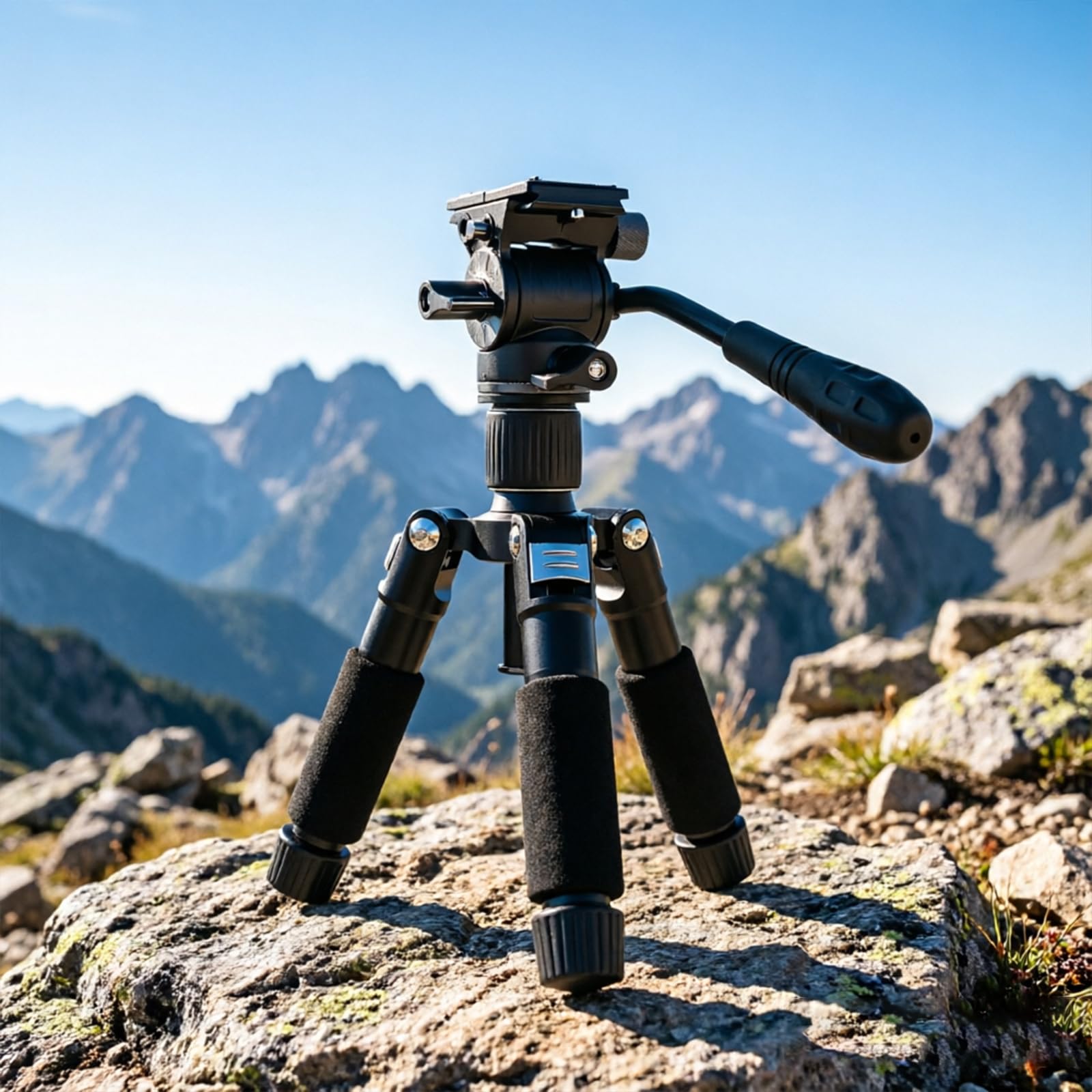 Morsetto portatile per fotocamera con testa fluida Arca