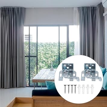 INCREWAY Roman Blinds Fixing Brackets, 4PCS Shades Fastener with Swivel Design Venetian Blinds Spider Mounting Frame Fixing Frame Buckle for Top Or Face Fixing