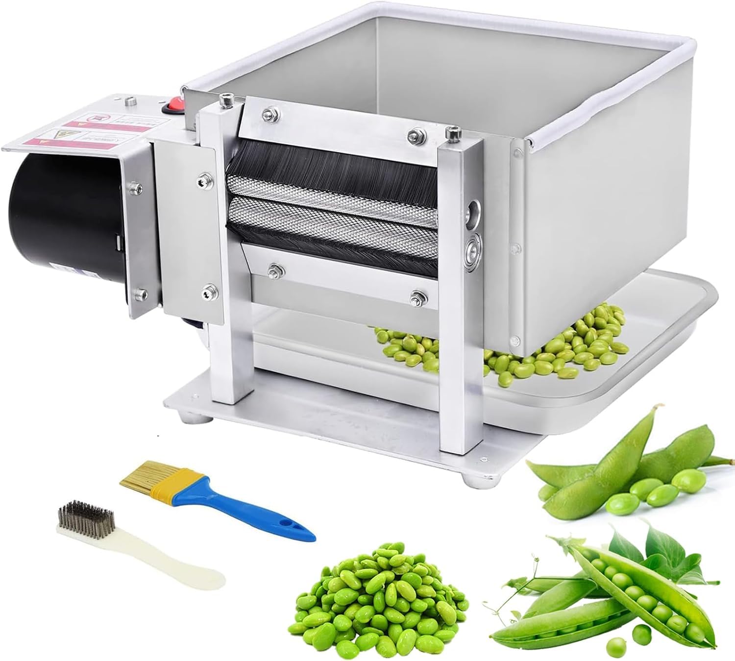 Sgranatrice per Piselli Commerciale da 220 V, pelatrice elettrica Automatica per Fagioli, 20-50 kg/h