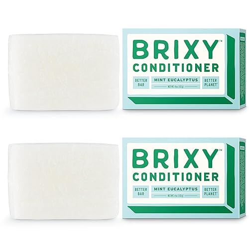 Miniatura 10 de BRIXY Barra acondicionadora para hidratación y suavidad, todo tipo de cabello, pH equilibrado y seguro para cabello teñido, vegano y sin plástico (1