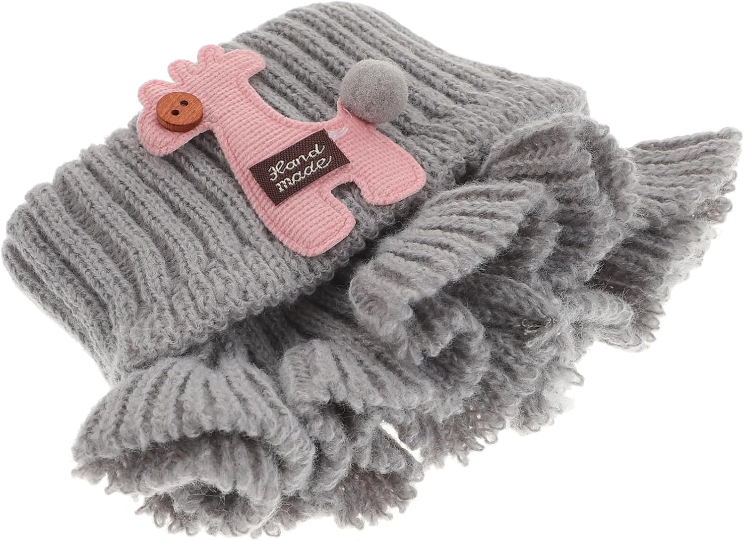 NOLITOY Adorable Cartoon Scarf Knitted for Boys and Girls Boys Girls Winter Warm Neck Wrap Travel Friendly