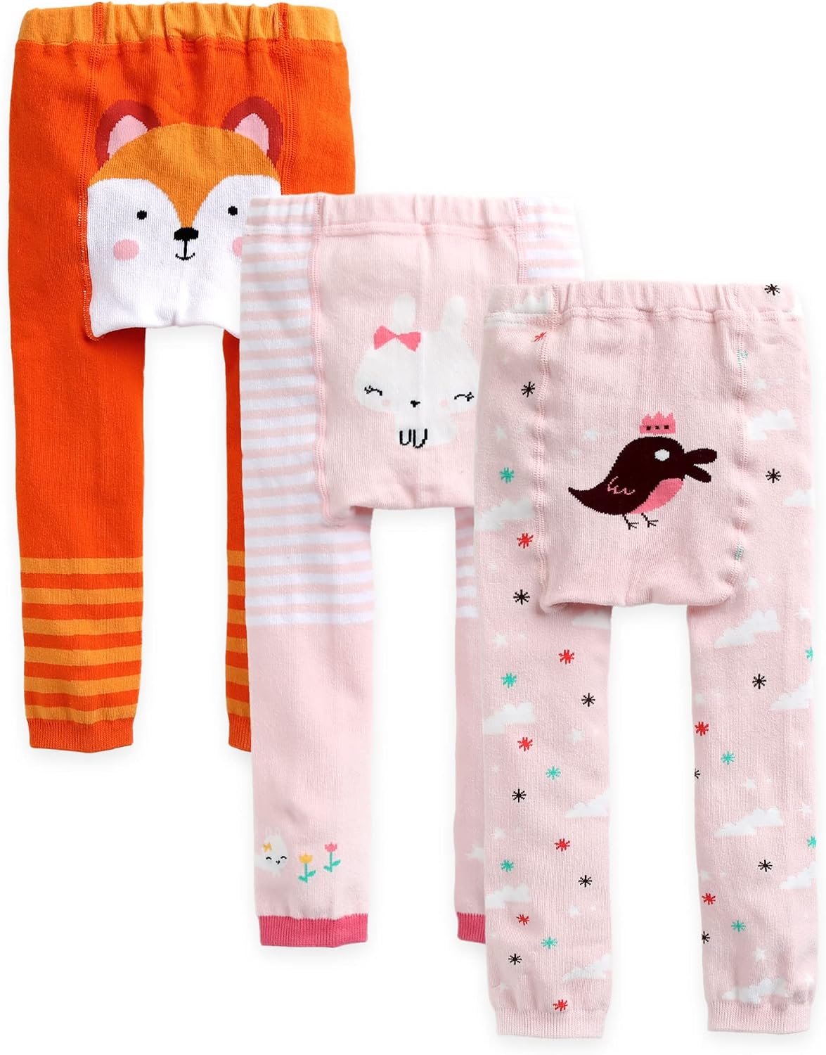 VAENAIT BABY 6-24Months Baby Infant Toddler Girl Boy Unisex Soft Stetchy Funny Leggings Tights Pants Multi Pack