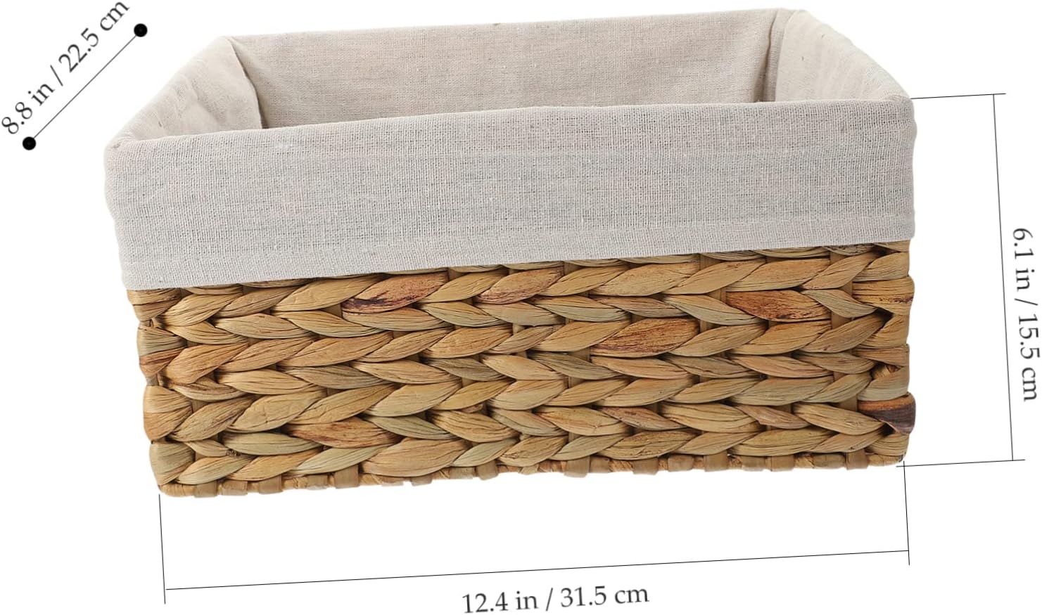 Straw Woven Plant Basket Home Storage Container Decorative Desk Organizer