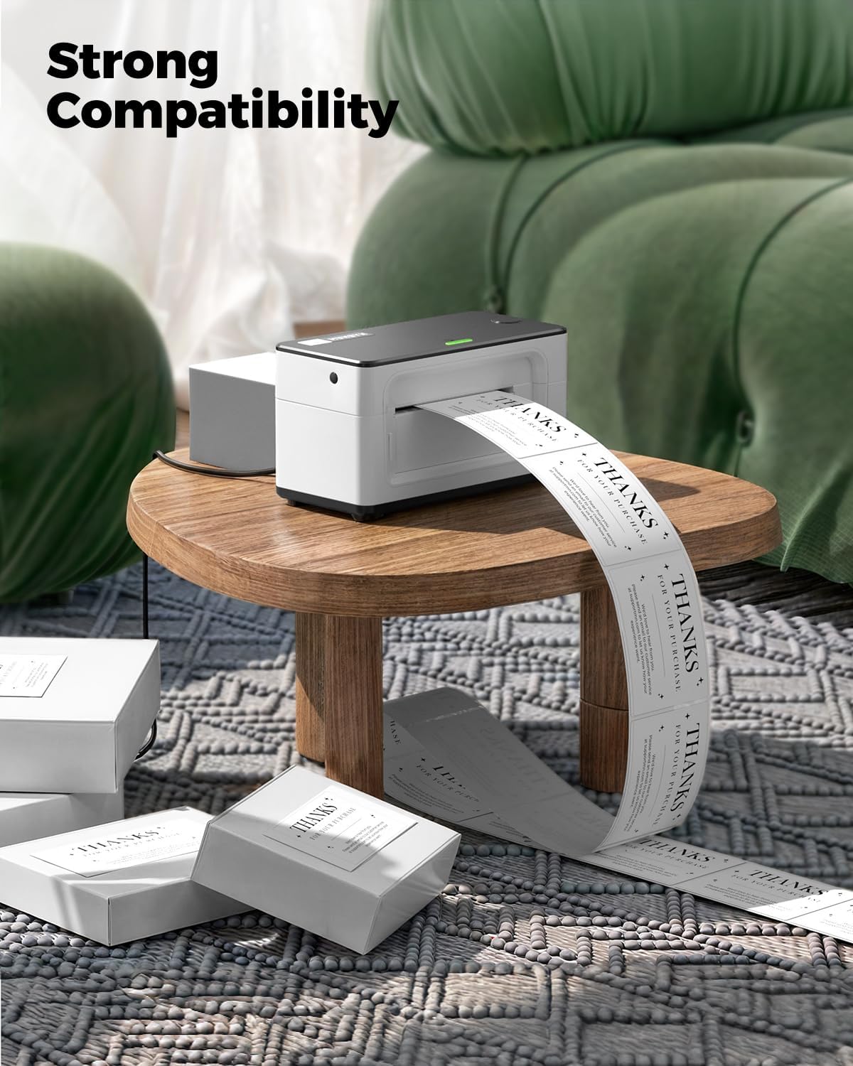 3x5 Inch Thermal Shipping Label+130B Bluetooth Thermal Label Printer