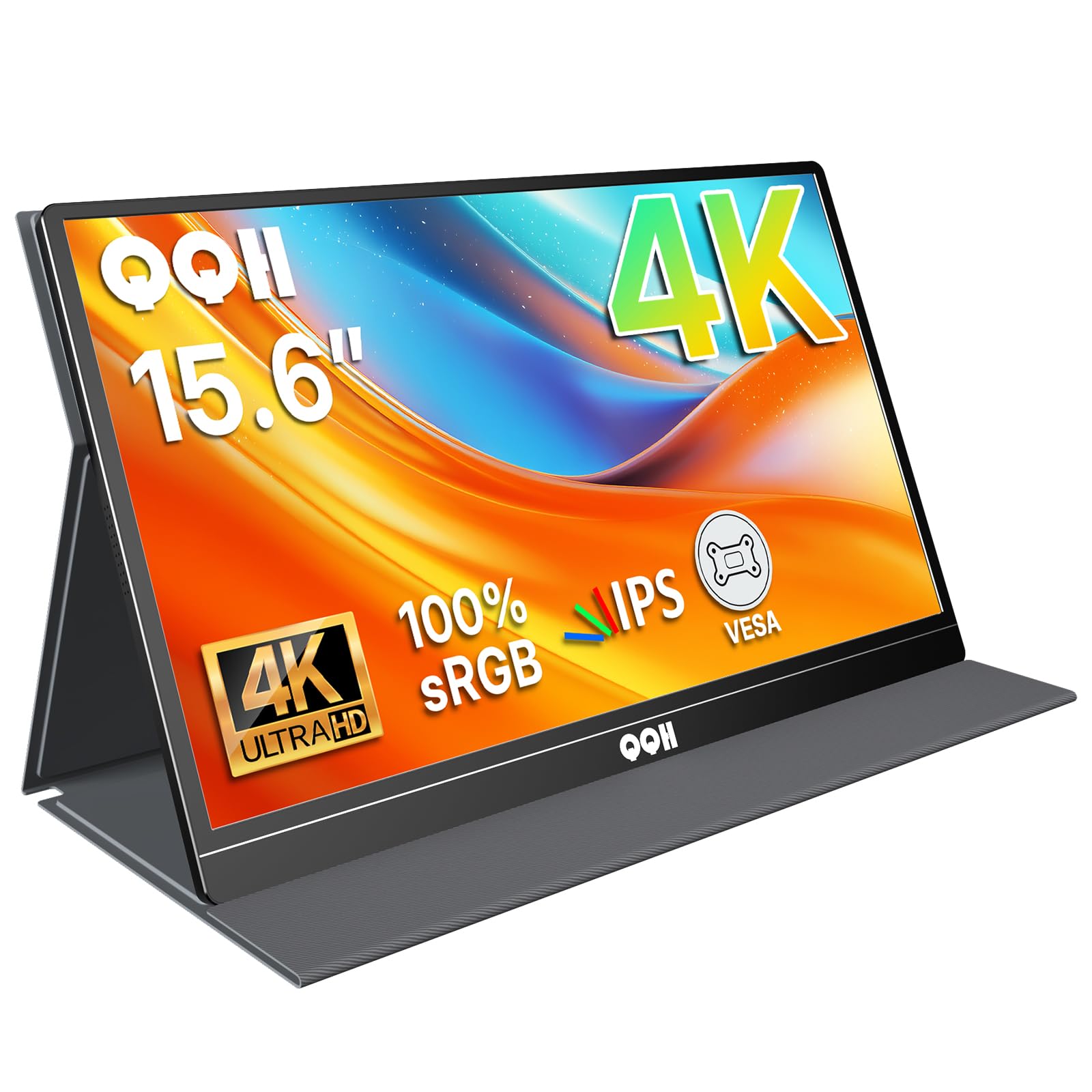 Amazon.co.jp: QQH 4K ポータブルモニター 15.6インチ IPS 3840x2160