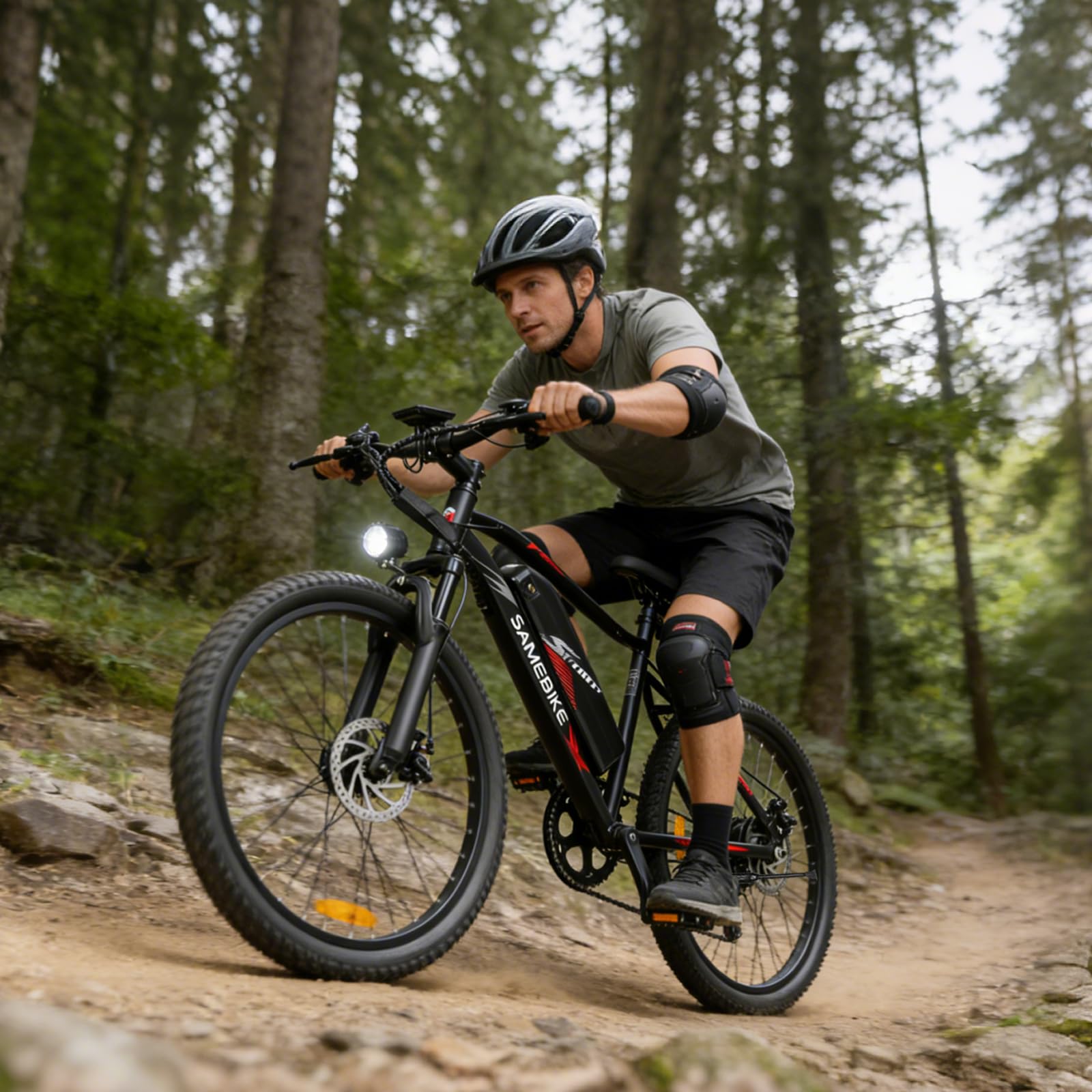SAMEBIKE Bicicleta Eléctrica 24" eBike para Commuting con 250W Motor 36V y 13Ah batería extraíble Bicicleta eléctrica Adulto autonomía de 90km Velocidad máxima de 25 km/h E Bike para Viajeros Urbanos