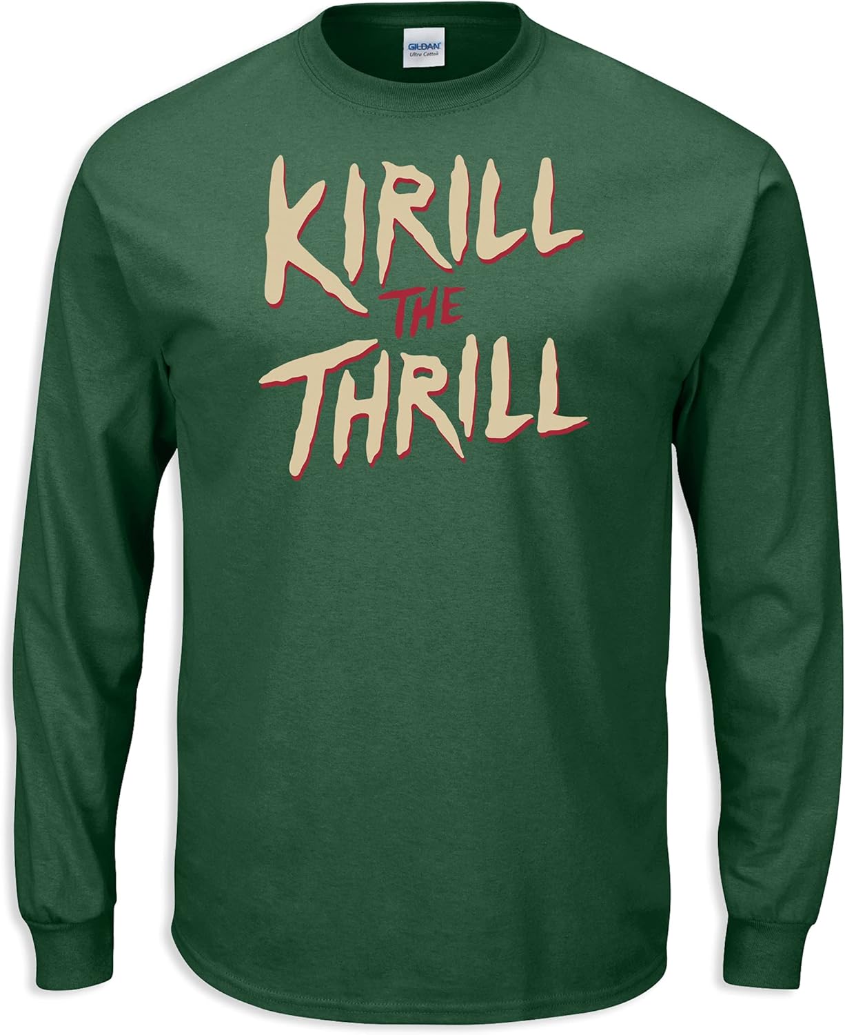 Smack Apparel Minnesota Hockey Fans. Kirill The Thrill Retro Green T-Shirt (Sm-5X) : Sports & Outdoors