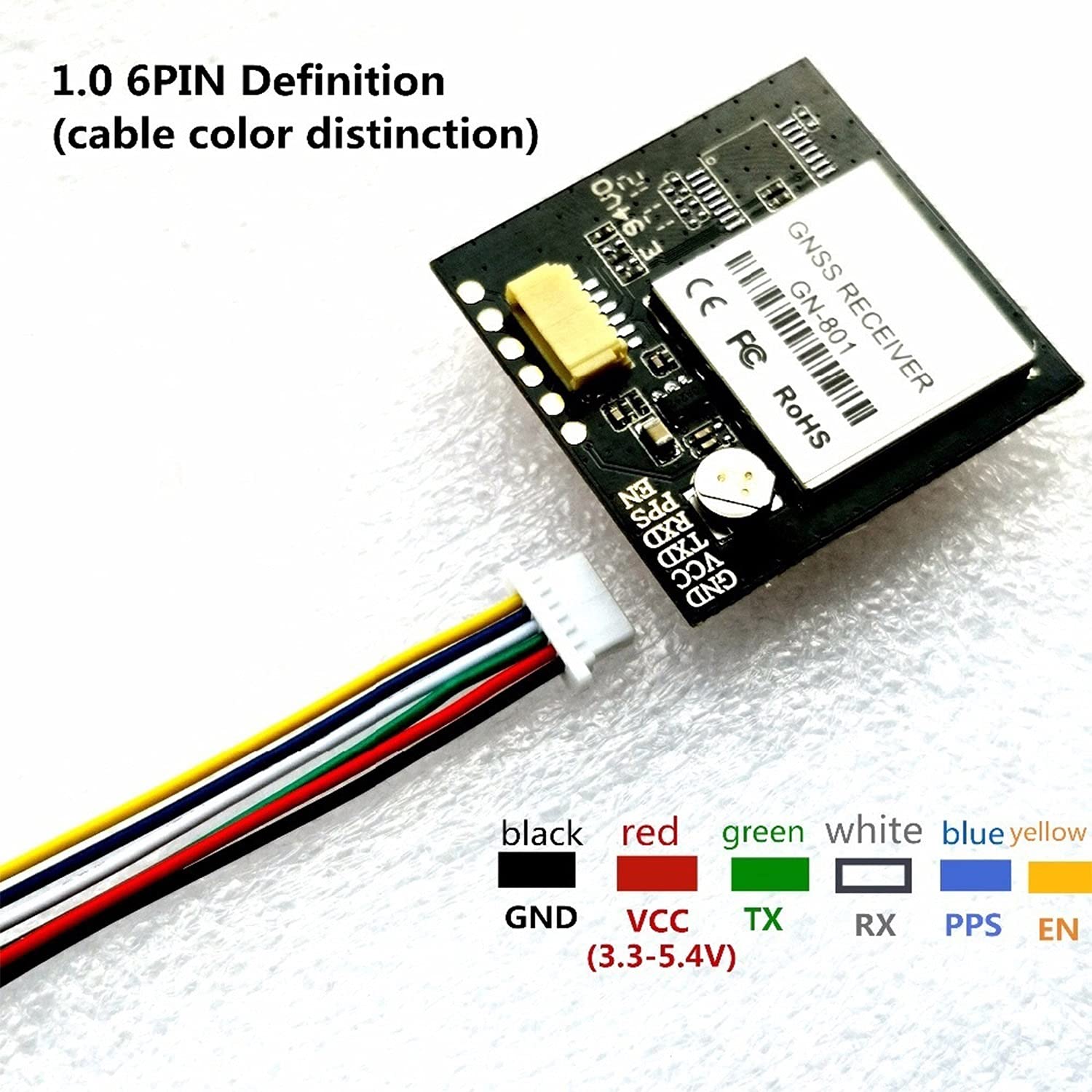 Ricambi RC - 3.3-5v Ttl UAR GPS Modulo GN-801 GPS GLSASS Dual Mode M8N. GNSS. Ricevitore dell'antenna del modulo for Drone Drone GPS FPV. Modulo