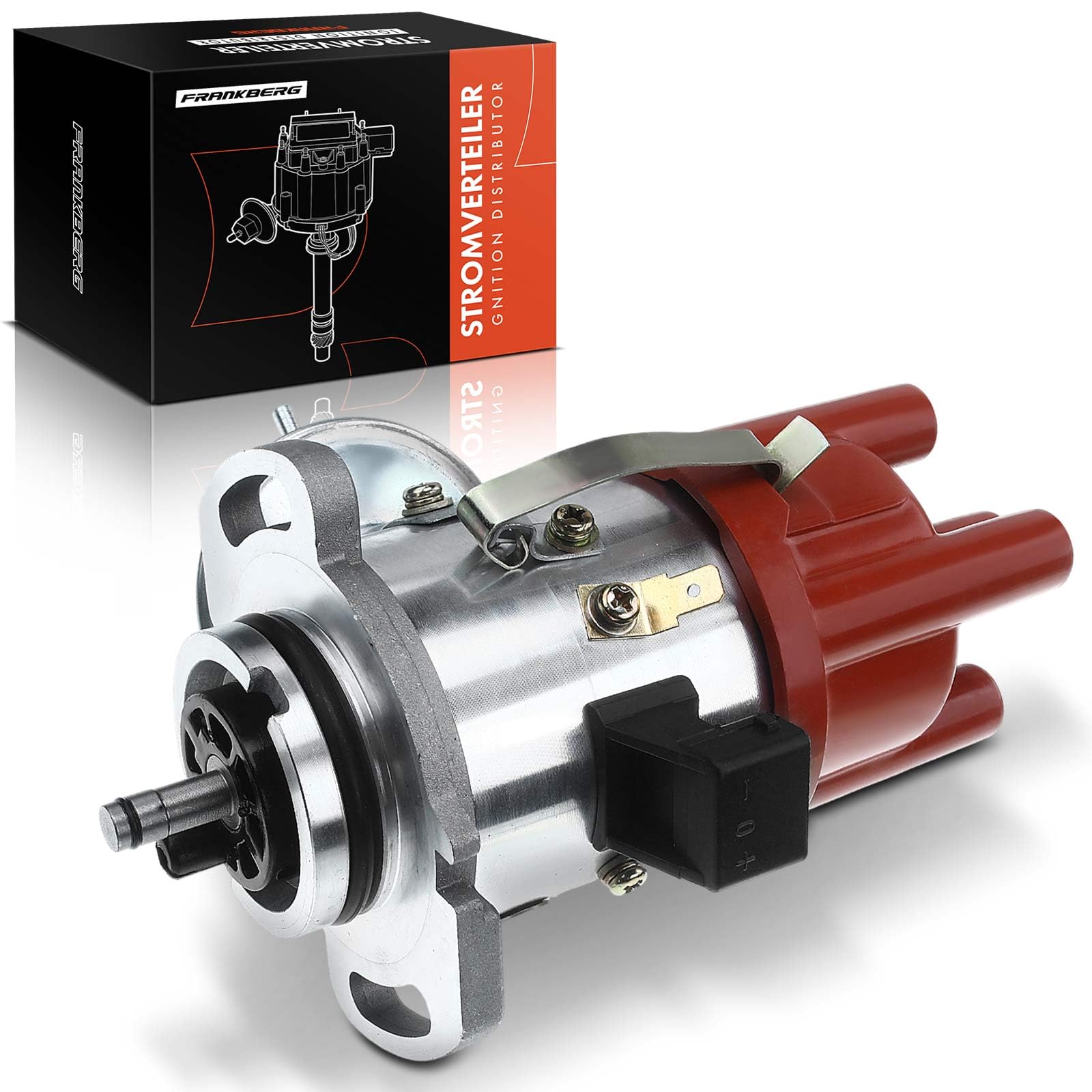 Frankberg Distribuidor de encendido de gasolina de 3 Polos | Compatible con: Polo Classic 80 86C, Golf II 19E 1G1, Polo 80 86C, J.e.t.t.a II 165 19E 1G2, 353, Ibiza II 6K1