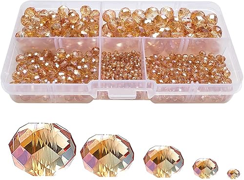 Cuentas de vidrio Rondelle rojo vino de 0.079 a 0.394 pulgadas para hacer joyas, color AB, 710 piezas de cuentas espaciadoras de crytal facetadas