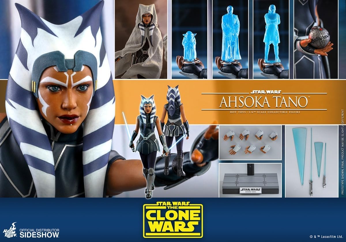 Hot Toys 1:6 Ahsoka Tano - Star Wars: The Clone Wars, Multicoloured