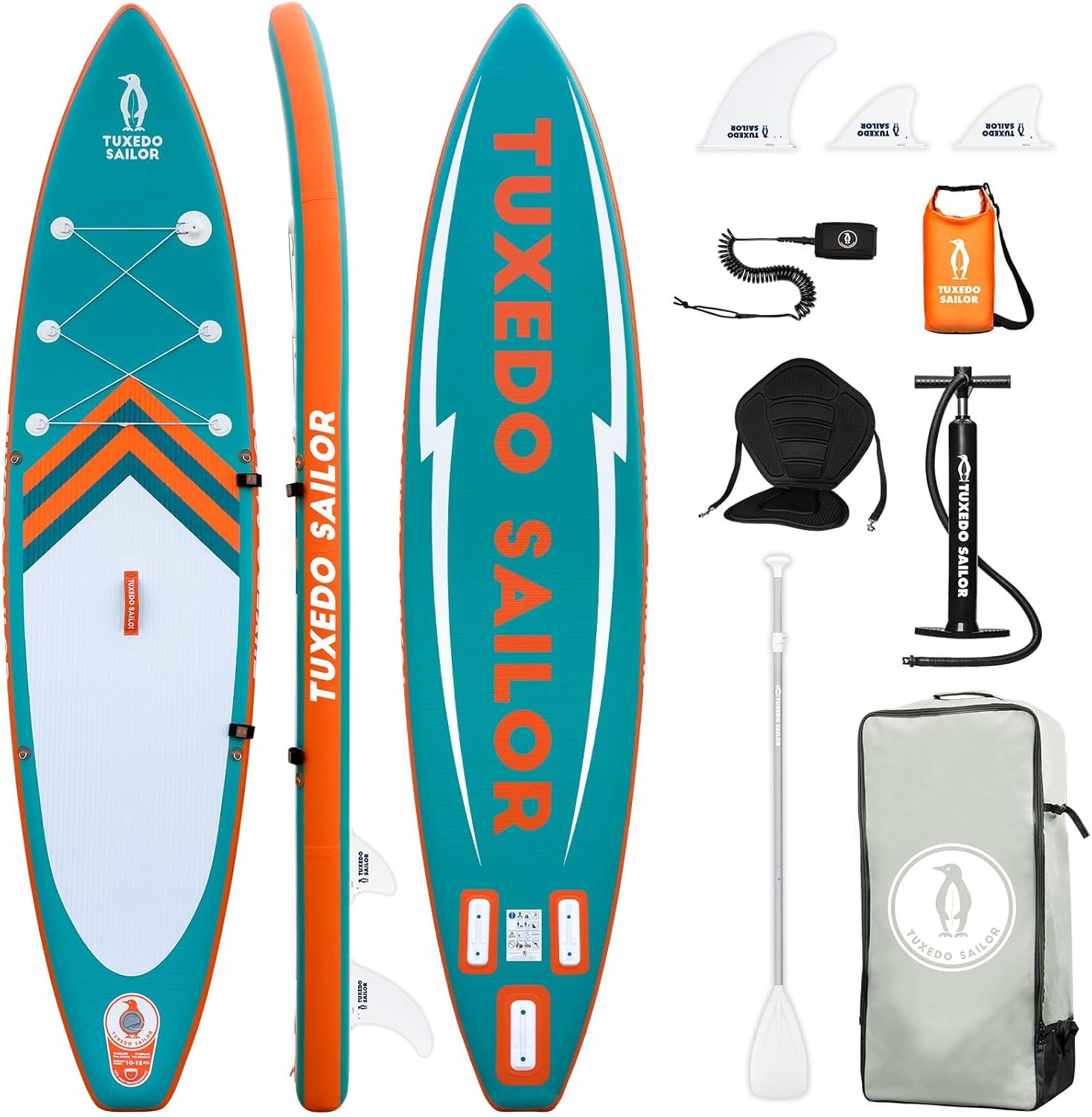 TS Inflatable 11'×32"×6" SUP with Kayak Conversion Kits Everything