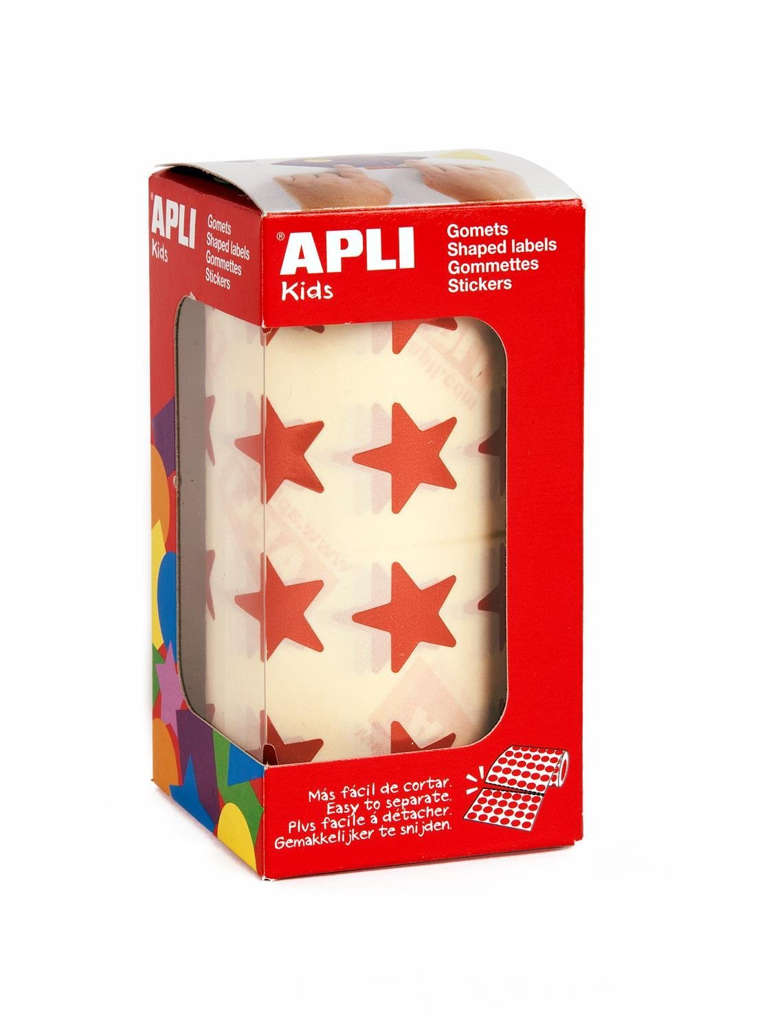 APLI Kids Gomets Roll Star 19,5 mm Metallic red