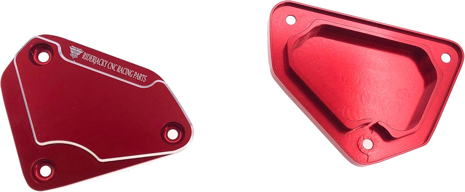 Compatible For Ducati 749 749S 749R 749F 999 999S 999R 999F 2003 2004 2005 2006 Motorcycle Front Brake Clutch Master Cylinder Fluid Reservoir Cover (Red)