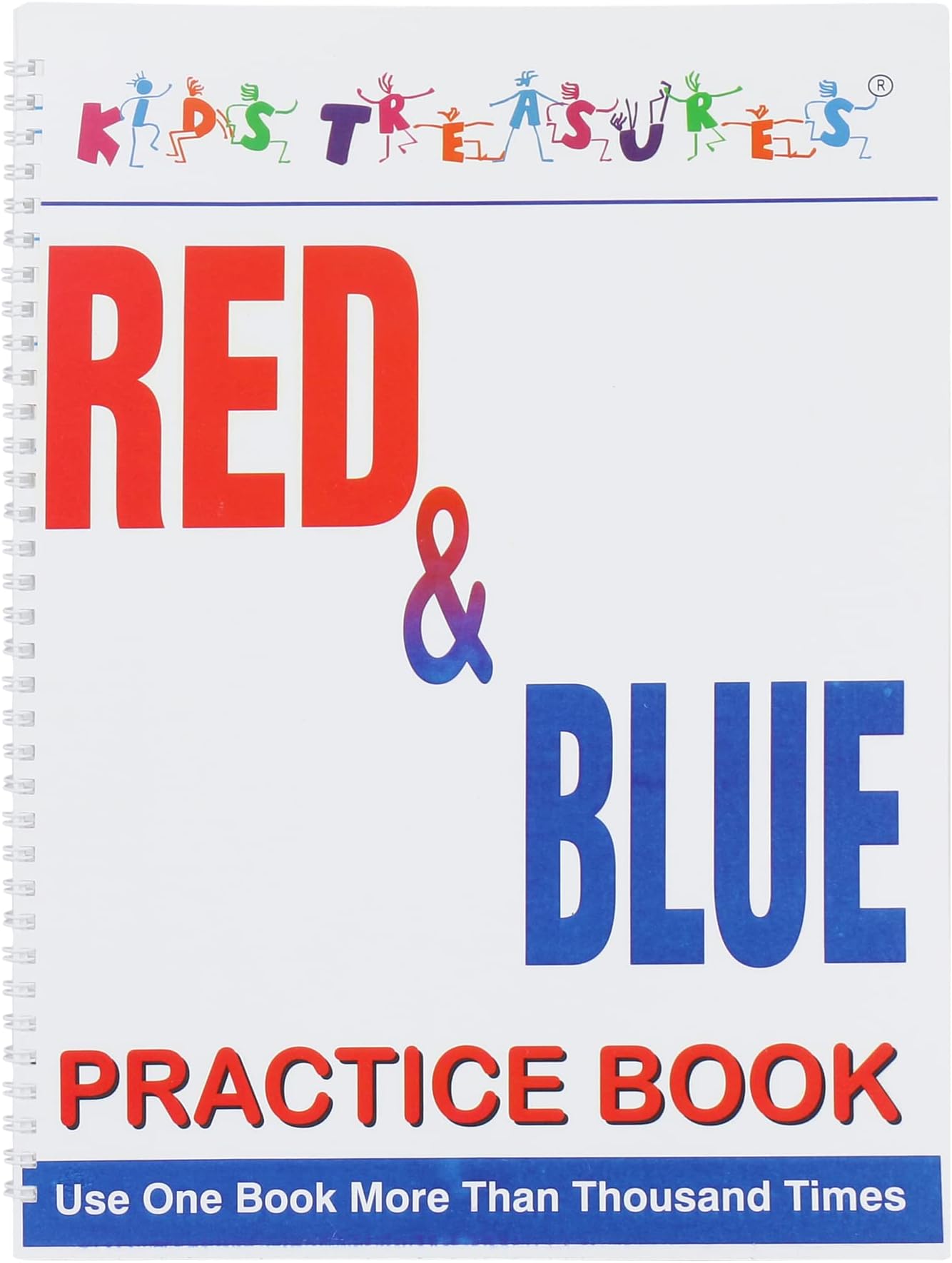 My Reusable Red & Blue Line And Square Line Book, 12 Pages