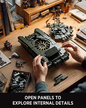 Nifeliz T-90A Military Tank Building Set for Adults, Military Vehicle Model Set with Realistic Details, Ideal for Army Collectors and Building Enthusiasts (2,083 PCS, NF10330)