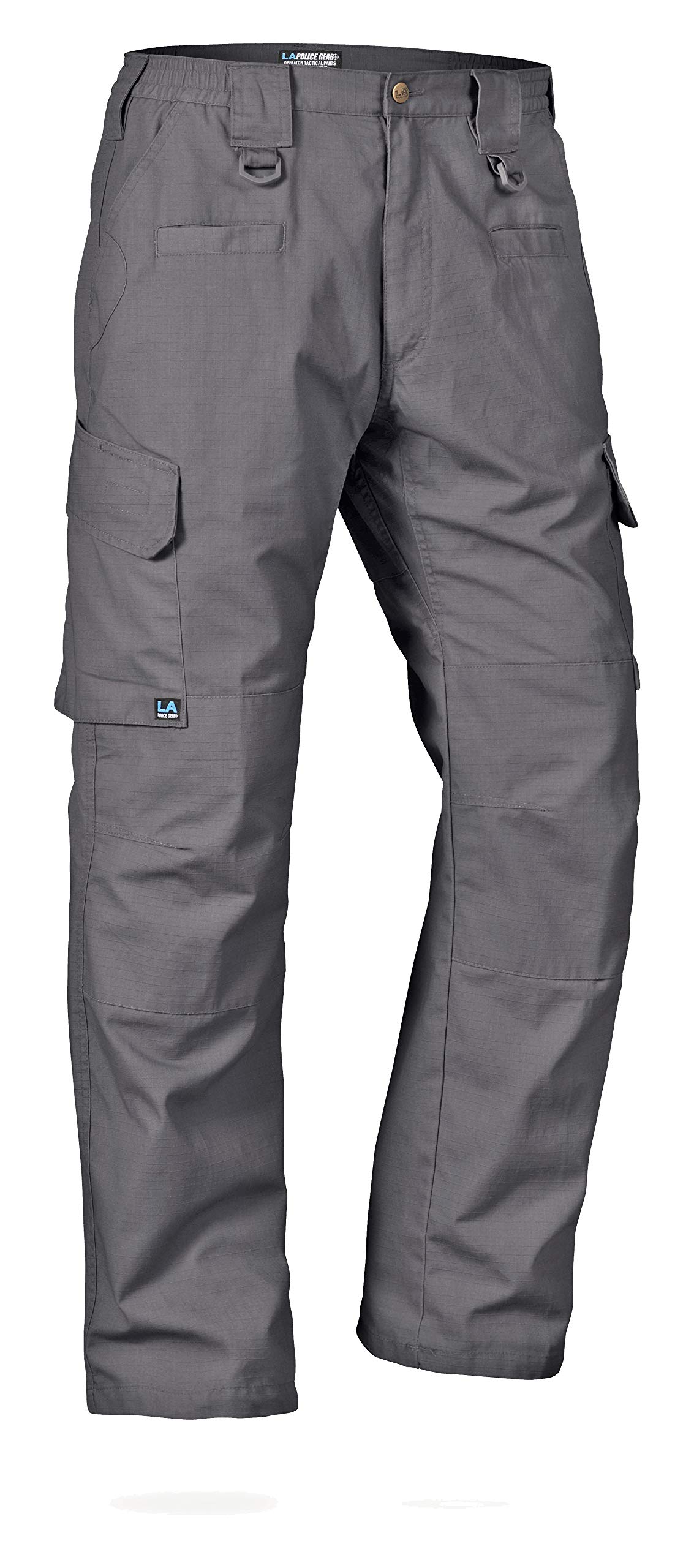 LA Police GearMen's Basic Operator Pant, Elastic Waistband Uniform Cargo Pant with Blousing Strings, Durable EDC Tac Pants