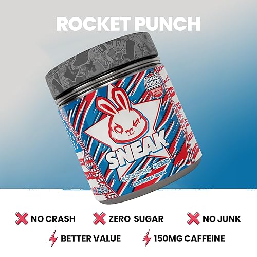 Miniatura 2 de SNEAK Bebida energética en polvo  Rocket Punch  Sin azúcar, sin desagrados. Solo cafeína natural, nootrópicos que aumentan la concentración  40