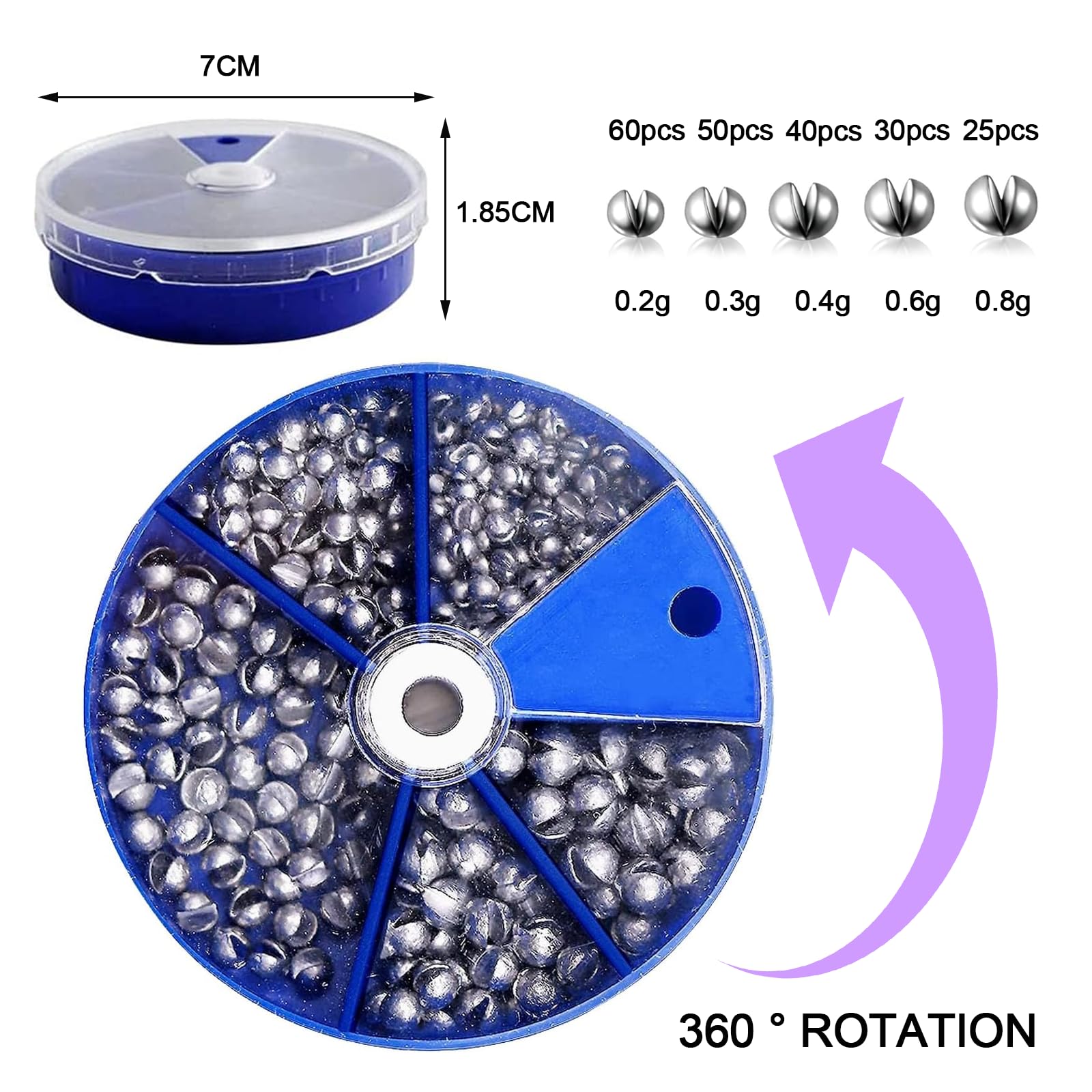 3 Pezzi Di Galleggianti Per La Pesca Con Coda Spessa, Altamente - Foto 8
