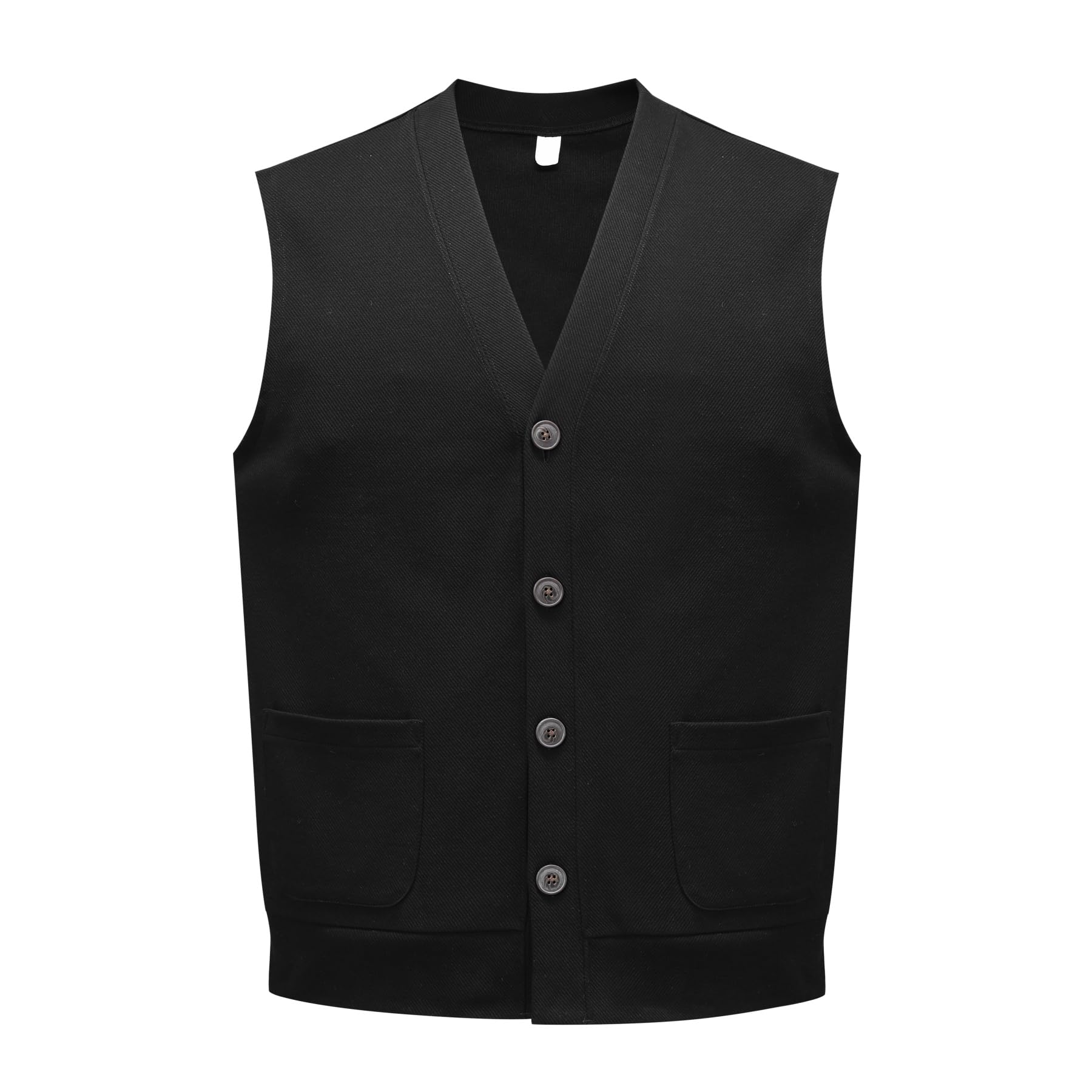 Allthemen Chaleco de Punto con Cuello en V Hombre Suéter Clásico sin Mangas con Botones Térmico