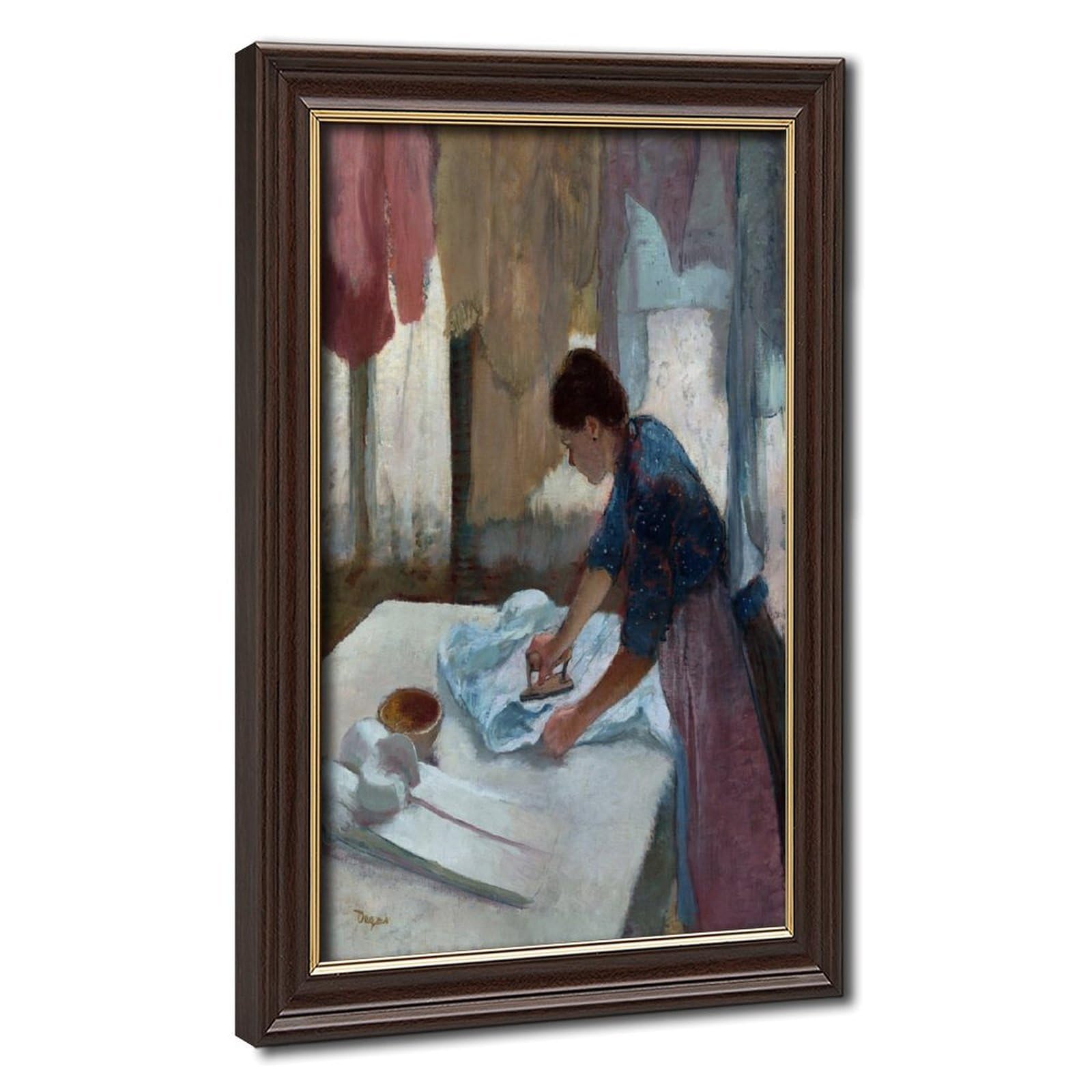 Impression sur toile Edgar Degas Repasseuse 20x30cm - 8