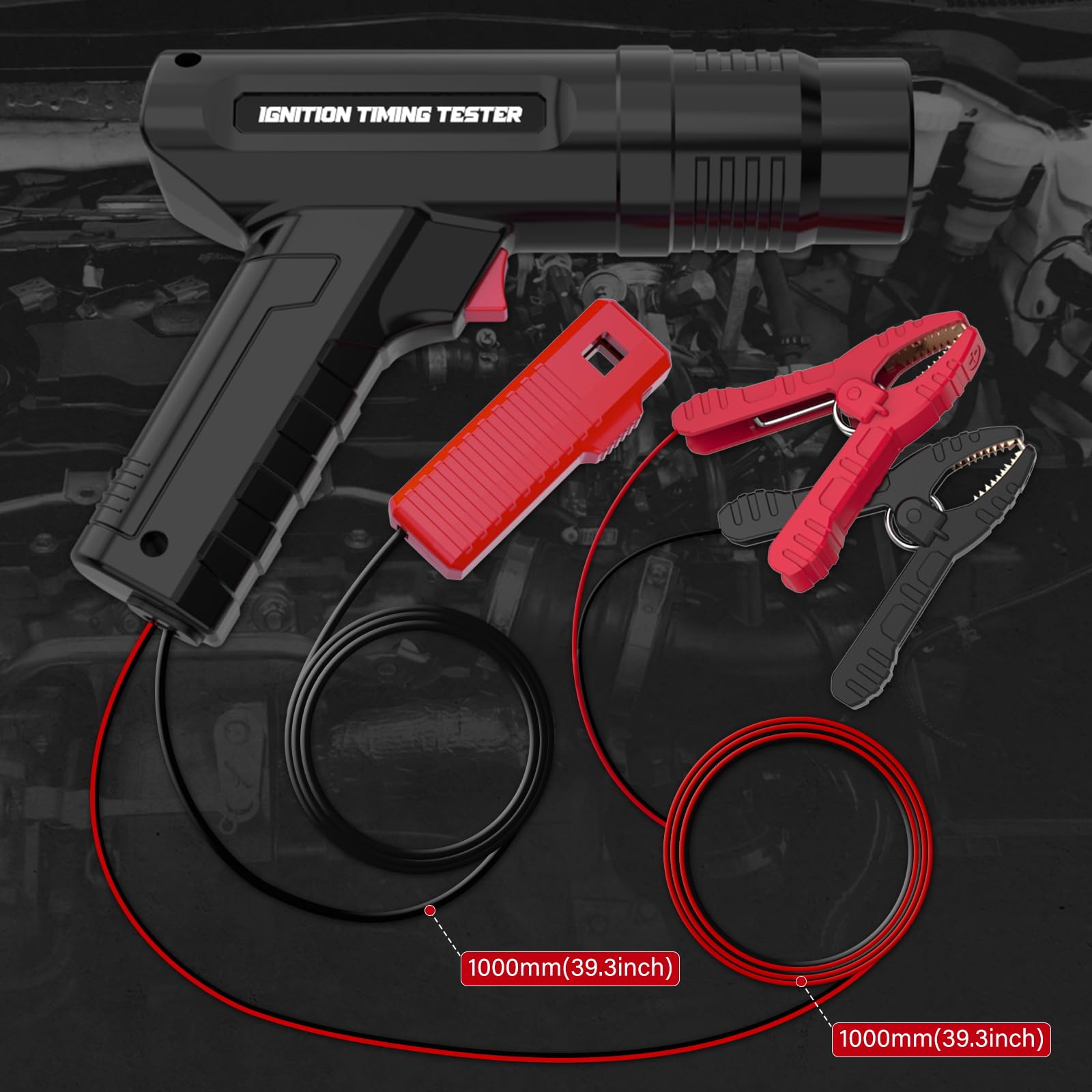 Lampe de minutage 12V, pistolet de minutage de moteur, lampe à flash puissant avec clip de capteur coulissant pour voiture, moto et marine