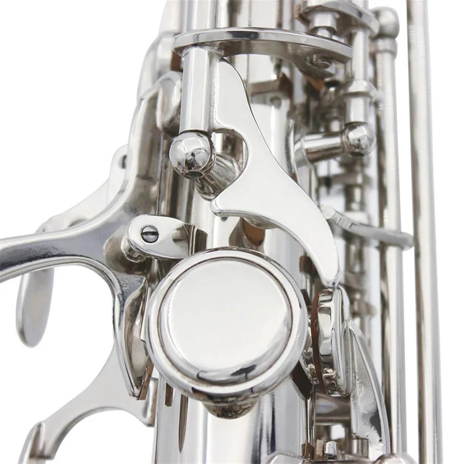 Saksofon Saksofon Sopranowy Bb Posrebrzany Mosiądz Profesjonalny Instrument B Płaski Saksofon Z Futerałem Akcesoria Do Instrumentów Muzycznych