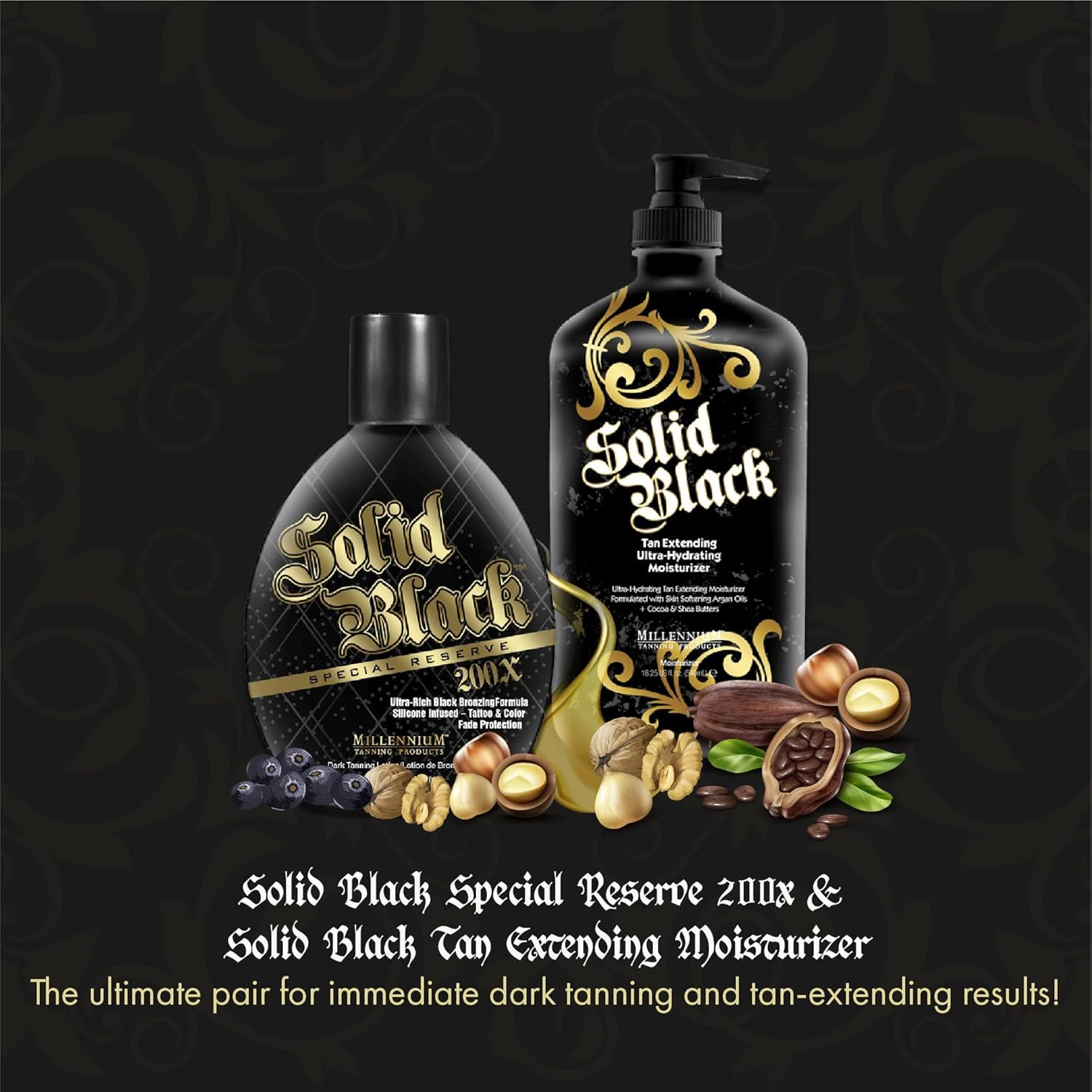 Amazon.com : 2-PACK Millennium Tanning SOLID BLACK SPECIAL RESERVE