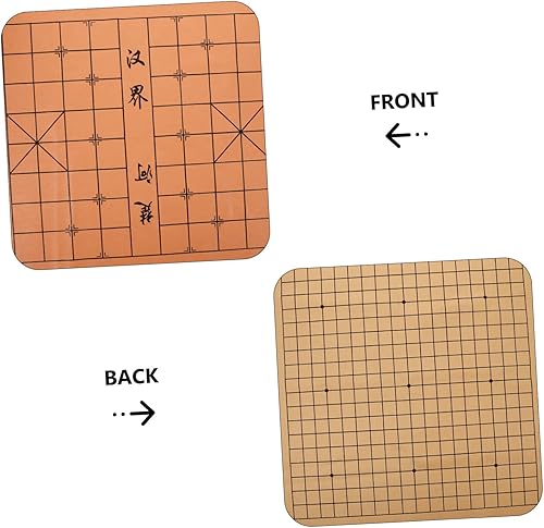 Miniatura 3 de Tablero de ajedrez chino plegable, tablero de ajedrez chino, tablero de cuero PU, tapete Xiangqi, juego de ajedrez chino portátil para 2 jugadores