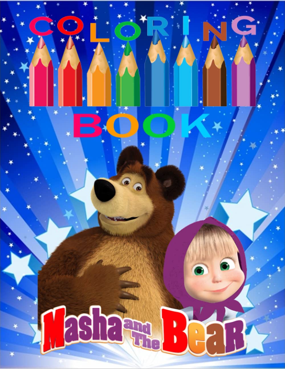 Buy MASHA AND THE BEAR: +50 coloring pages for kids ,+50 Amazing