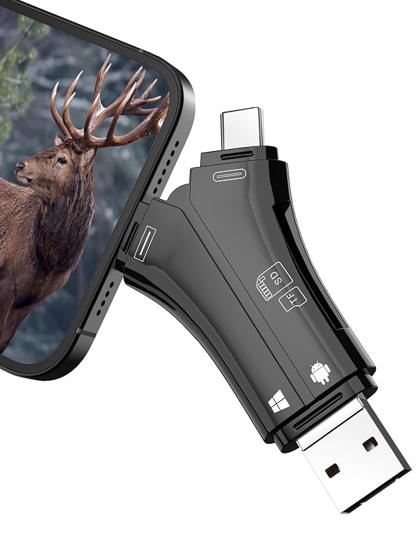 Vikeri Wireless Phone Charger 2024 Update New Versatile 4-in-1 SD Card Reader, D301-6 by Vikeri - Used condition - US$8.04