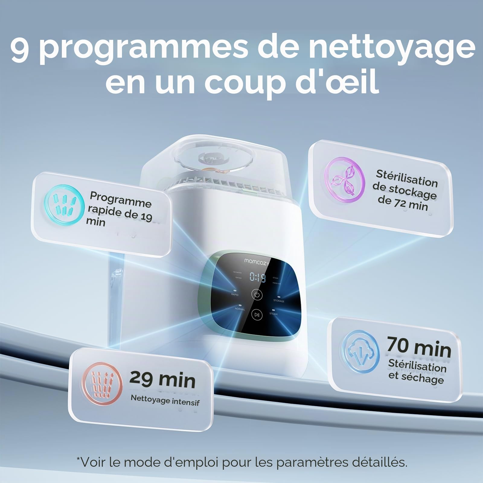 Momcozy Lave Biberon & Blocs de nettoyage-120 Pack
