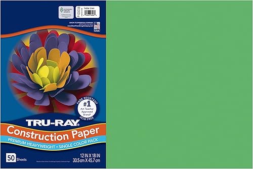 Miniatura 37 de Tru-Ray® Papel de construcción, 12.0 in x 18.0 in, 50% reciclado, azul atómico, paquete de 50