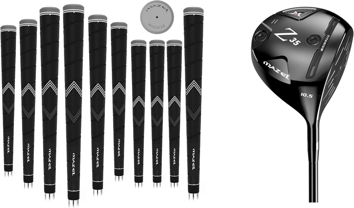 MAZEL Golf Grip & Golf Clubs,Bundle of 2