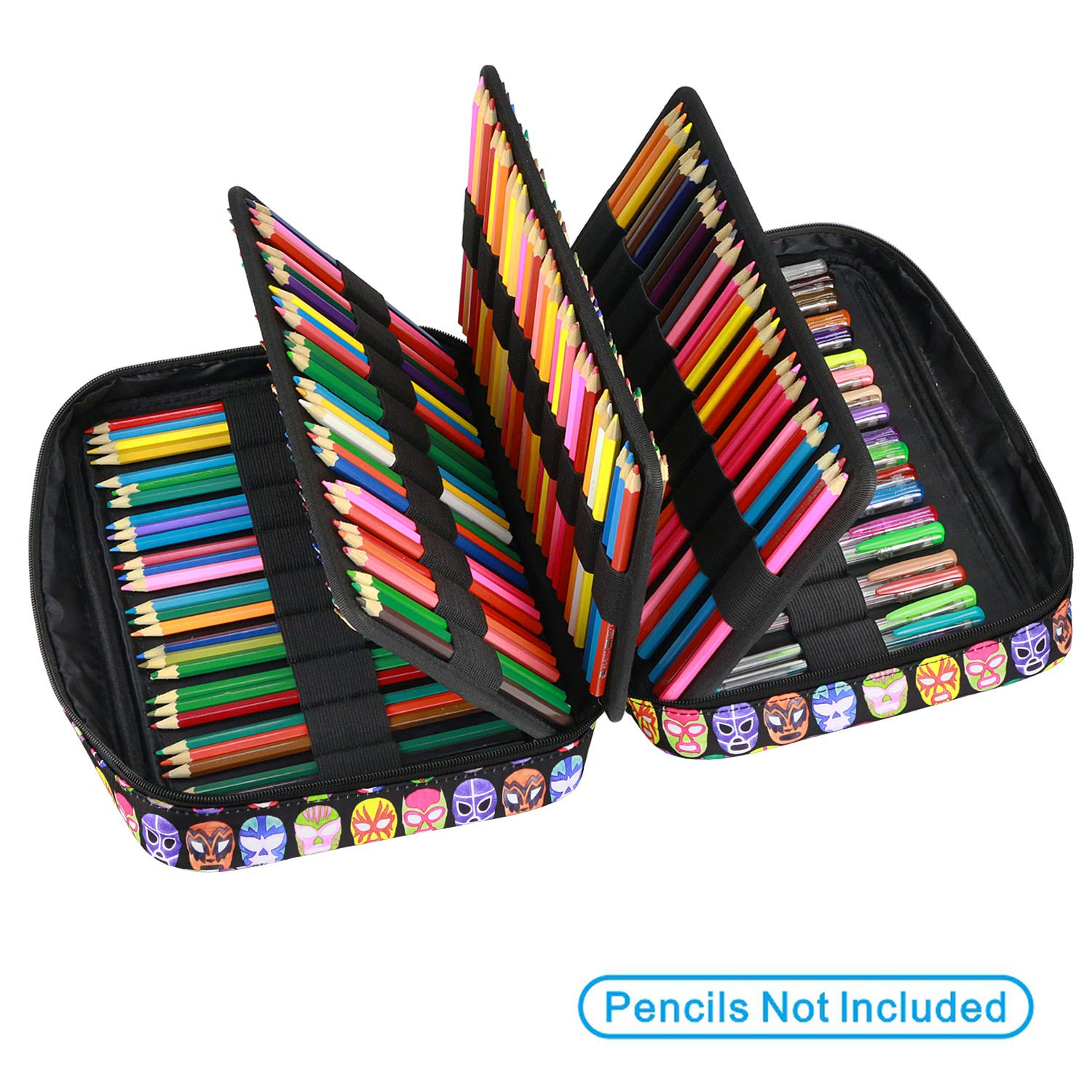 YOUSHARES Astuccio per 220 matite colorate, organizer per matite colorate Prismacolor e penne gel, 220 06, 1 Count (Pack of 1), moderno