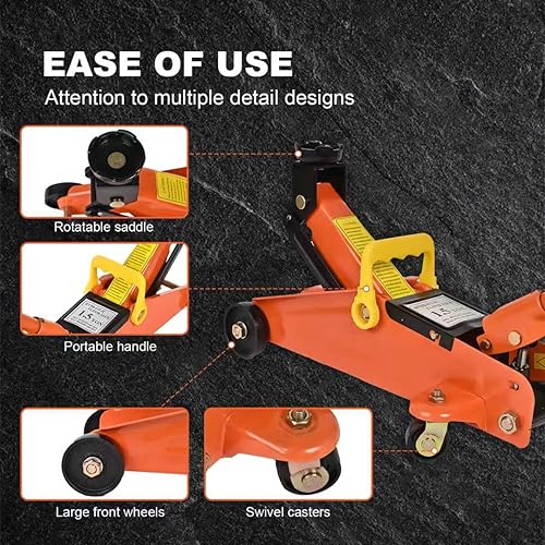 Miniatura 9 de Aain Gato de piso resistente de 2 toneladas,Gato hidráulico de piso de servicio de carretilla de perfil bajo,Azul