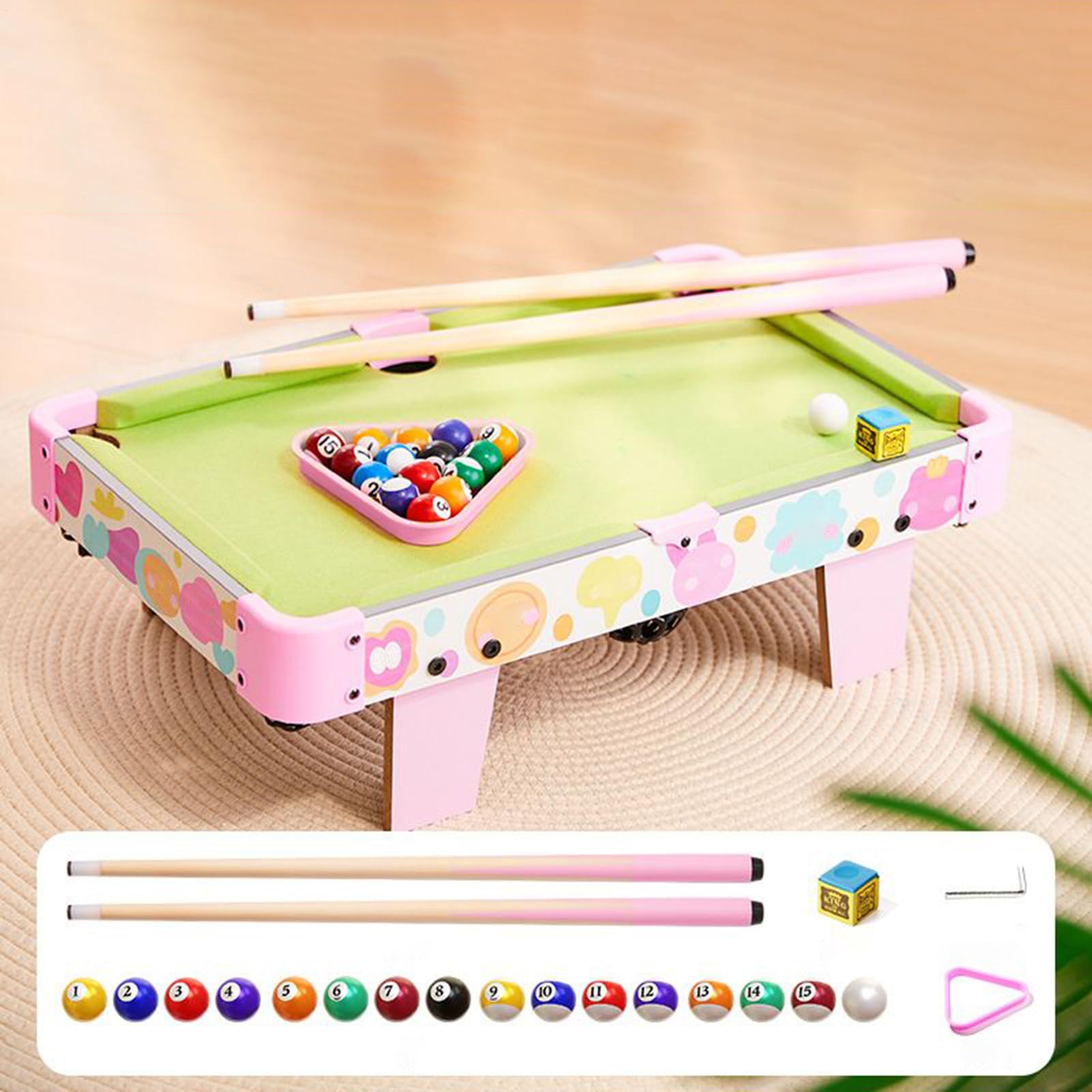 Tavolo da biliardo, giocattolo educativo e giochi interattivi, set da biliardo per bambini, per adulti e casa, interni, esterni, soggiorno, camera da letto