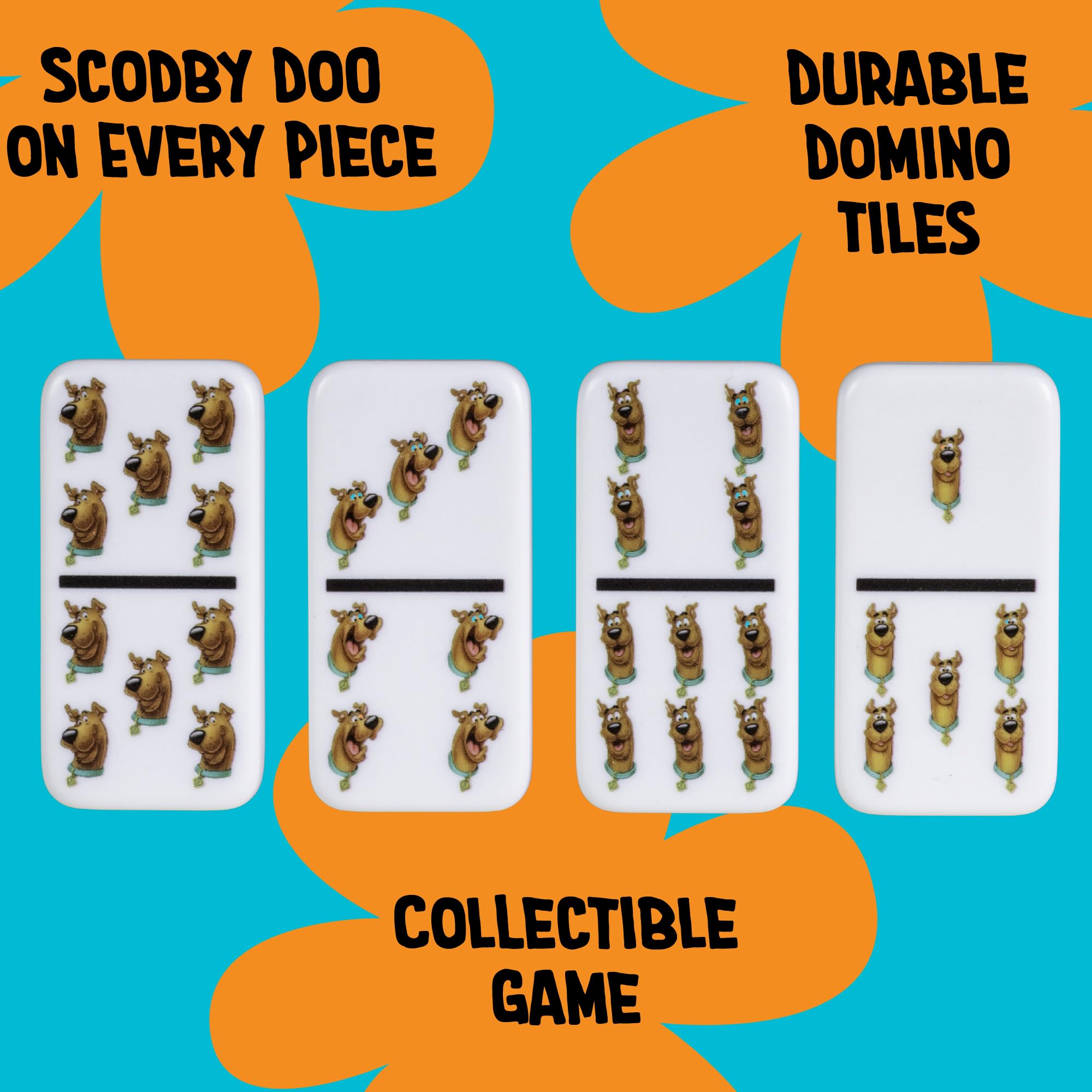 Amazon.com: AQUARIUS Scooby-Doo Family Double 6 Dominoes Game – 28