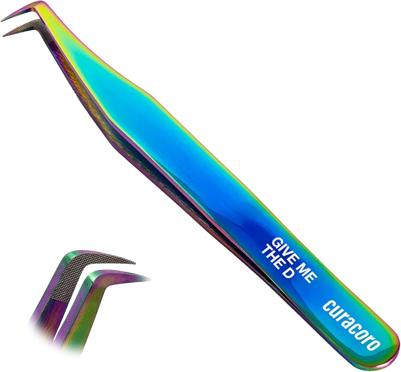 Pinça para cílios CURACORO Fiber Tip Grip Galaxy, Give Me the D