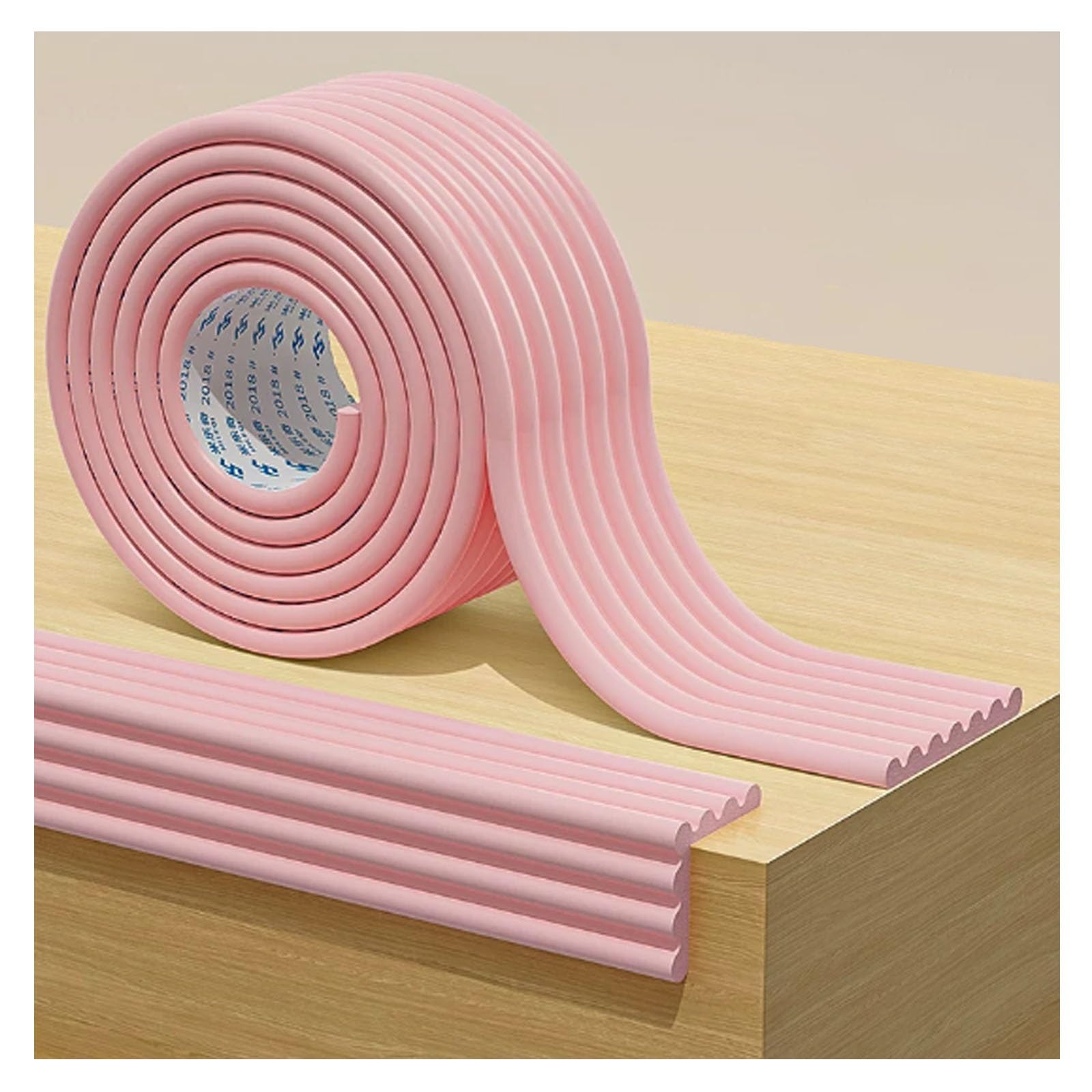 YPIOUREN Edge Guard, Proof Foam Padding, Foam Corner Protectors with Strong Adhesive Tape(Pink,500cm (196.9 in))