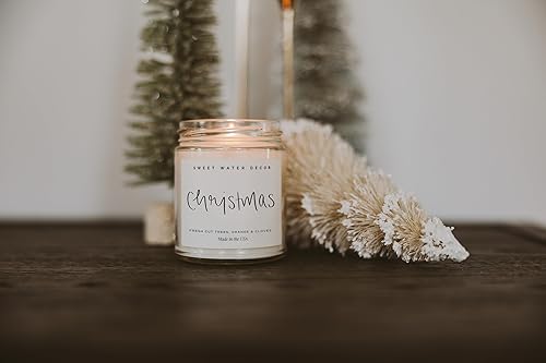 Miniatura 6 de Sweet Water Decor Vela perfumada de Navidad con aroma a canela, árboles, naranja y clavo - Vela de invierno perfumada - Velas de Navidad
