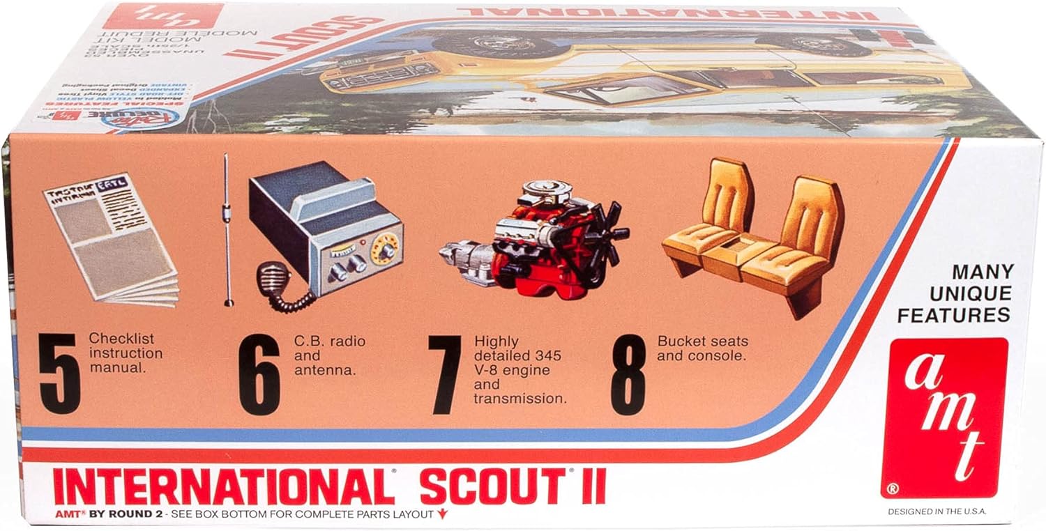 AMT 1977 International Harvester Scout II 1:25 Scale Model Kit
