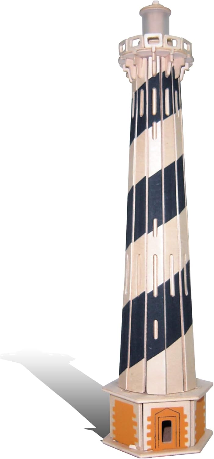 Puzzled 3D Puzzle Lighthouse Set Wood Craft Construction